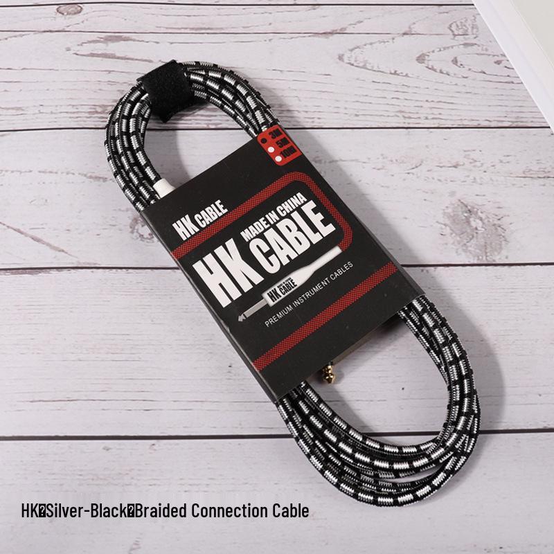 Нейлоновый плетеный соединительный кабель для педалей эффектов с шумоподавлением для электро- и акустических гитар