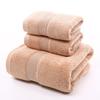 100% хлопок полотенце для лица плотный жаккард однотонный быстросохнущий банные полотенца набор для дома ванная комната отель взрослые Toalla Toalha De Banho