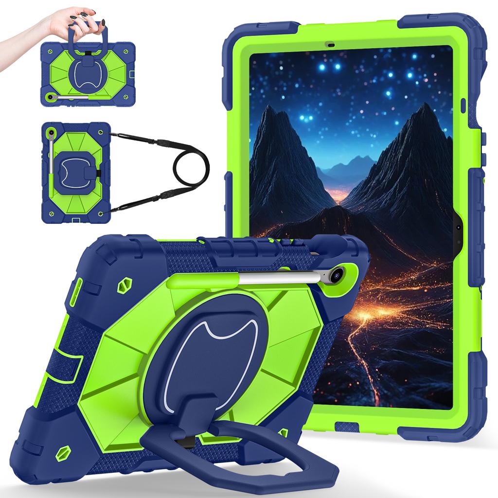 Поворотный Чехол-Подставка Универсальный для Galaxy Tab S10 Lite S9 FE SM-400 X406 X520 X526B X510 X516B X710 X716B Прочный Чехол с Ручкой