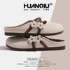 Global Summer New Lazy Shoes KMXFX80258 Bag Head Half Slippers Women's Wear Versatile Fashion Flat Shoes
