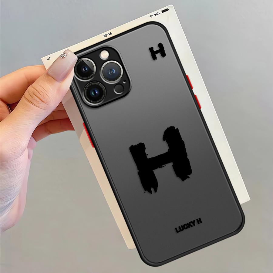 Чехол для iPhone 17 Pro Max 16 Plus 11 Air 14 15 XS XR 7 8 SE 13 Mini 12 Funda Задняя крышка телефона Счастливая буква