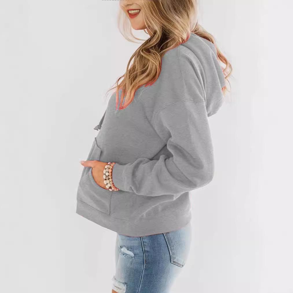 2024 Women's Casual Loose Hooded Sweatshirt - Autumn/Winter Style