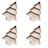 Christmas Tree Fruit Plate Divided Candy Plate Marry Christmas Decoration(Beige)