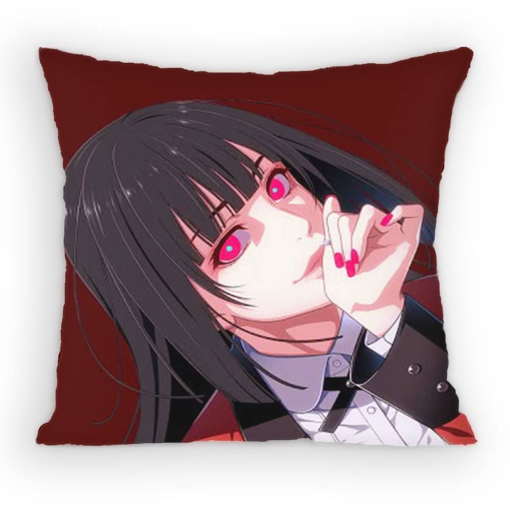Аниме Kakegurui Наволочка Наволочка против пылевых клещей Невидимая молния шелковистый короткий плюш Чехол на подушку для дивана