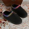 Зимние женские сапоги, новые теплые, толстые подошвы, без каблука, покрытые волосами, полутапочки, хлопковые туфли, женские, черные, кашемировые, теплые сапоги