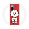 Чехол - MANIACASE - Xiaomi Redmi Note 10 Pro - Красный - BTS Bangtan Boys BT21 RJ - Мягкий силикон