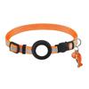 Reflective Pet Collar with Waterproof Tracker-Holder Adjustable Pet Nylon Collar CatsCollar Breakaway Safety Collar