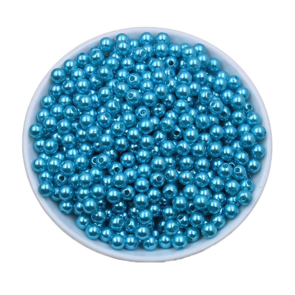 50/100 шт., жемчужные прокладки, свободные бусины, аксессуары, ожерелье, браслет, серьги 6/8 мм, круглые акриловые ювелирные изделия своими руками