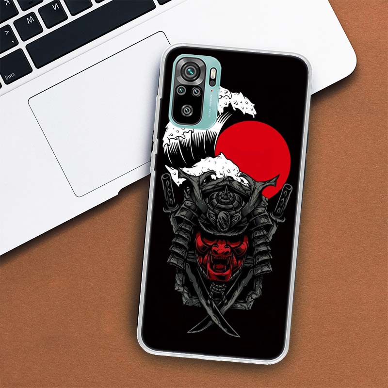 Чехол для телефона с японским темным драконом и татуировкой для Xiaomi Redmi Note 10 Pro Max 10S 9 9S 9T 8 8T 11T 11S 11 5G 11E 7 6 5 4X, чехол