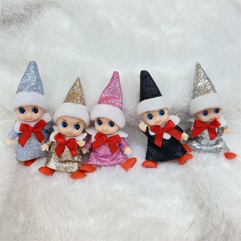 Christmas Mini Baby Elf Dolls Shining Kindness Craft Babies Doll Toy Decoration On The Shelf Gift For Girl Boy Kid
