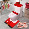 1-5Sets Funny Christmas Toilet Santa Seat Cover Tank Lid Cover Transform Your Bathroom for Holiday Party Decor
