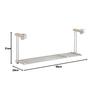 Bestco Stainless Steel Under-Cabinet Kitchen Rack, 1 Tier, Extendable Shelf, Warm Gray, NY-1005