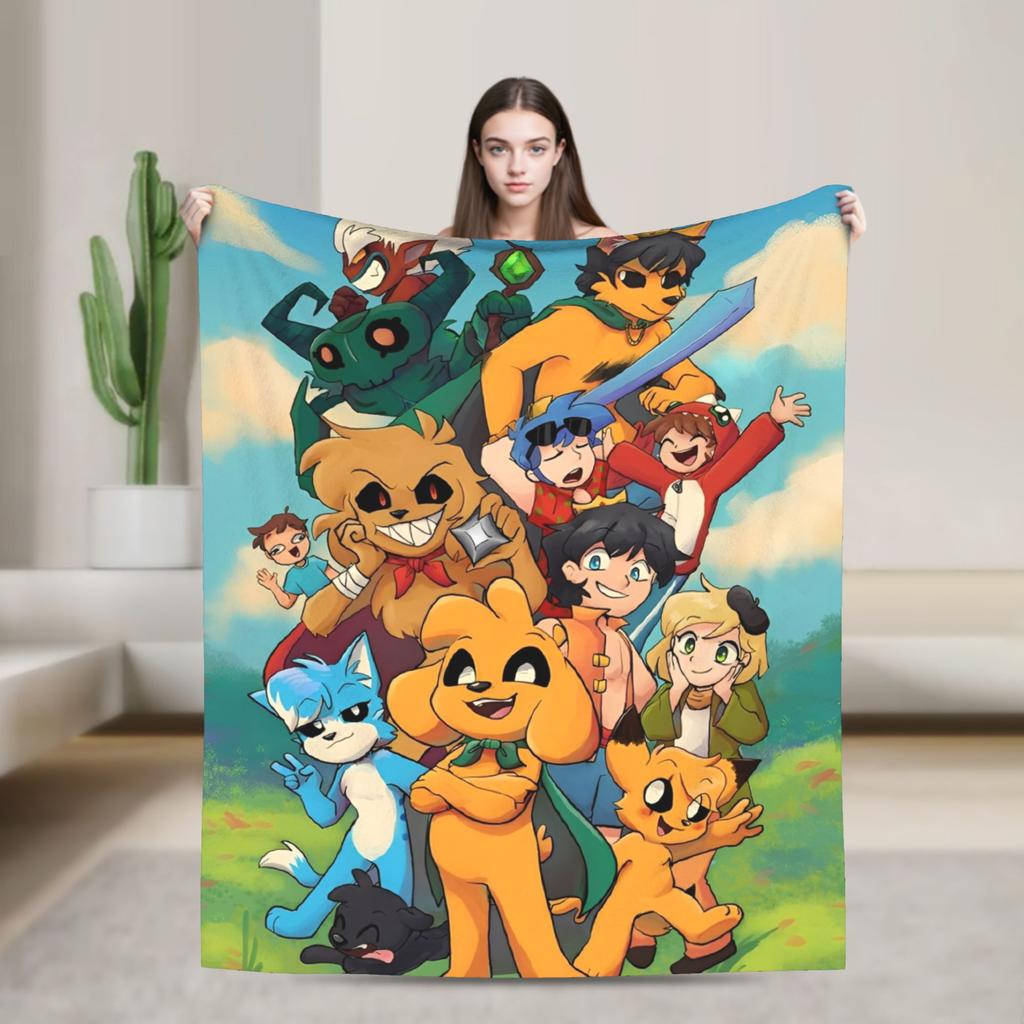 Soft Warm Blanket Picnic Mikecracked Mikes Throw Blanket Flannel Bedspread For Outdoor Comfortable Sofa Bed Cover