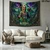 BEETLEJUICE Wall Tapestry Aesthetic Wall Hanging Printed Fabric Blanket Decorative Tapestries for Bedroom Living Room Home Decor