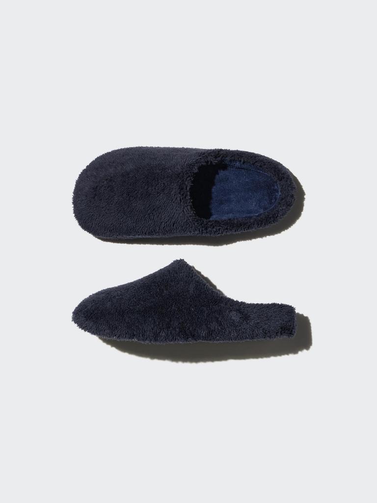 Uniqlo Япония Пушистые флисовые домашние тапочки