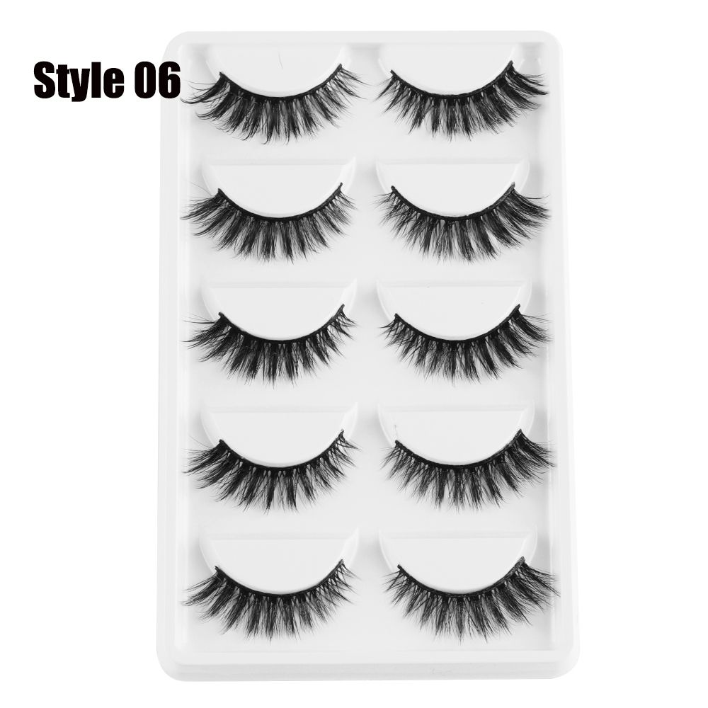 Long Handmade Multilayer Eye Lashes Extension 3D Faux Mink Hair Wispy Fluffy  False Eyelashes