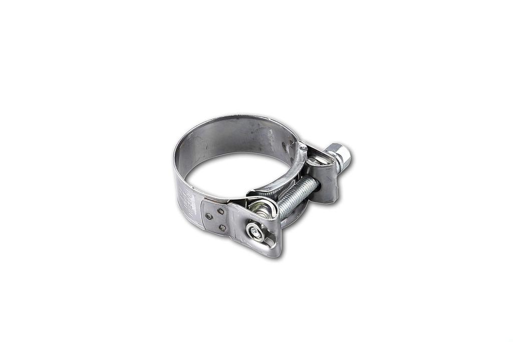 Kijima 209-2602 Мотоциклетный хомут для глушителя, Зажим для глушителя, 1,7 - 1,9 дюйма (43 - 47 мм), Группа: Нержавеющая сталь/Болт: Сталь