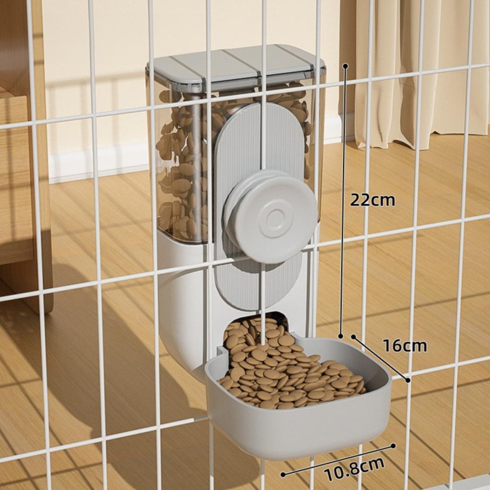 Pet Cage Hanging Feeder Automatic Feeder Water Fountain Food Container Dispenser for Puppy Cats Rabbit Hamsters