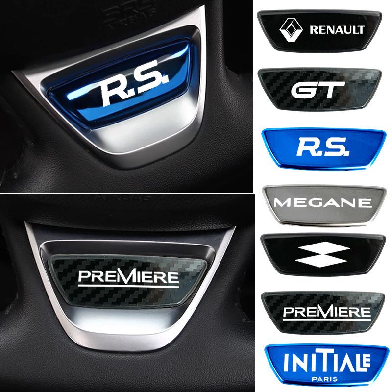 Наклейка-эмблема на руль автомобиля Аксессуары Для Renault RS GT Clio Megane PARLS PREMIERE Captur Trafic Twingo Scenic 2 Kadjar R999