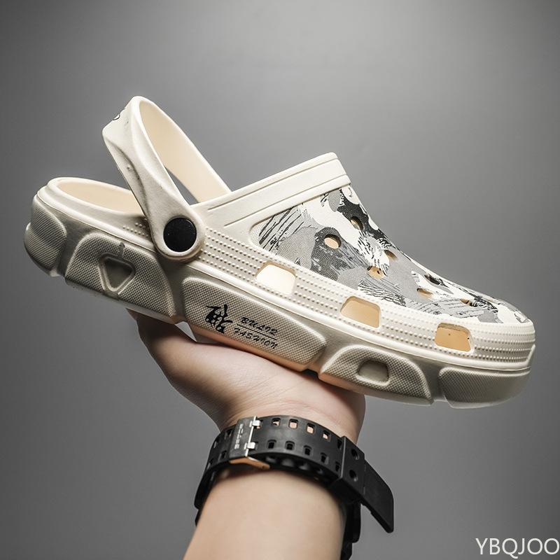 Дышащие мужские сандалии 2024 летние мужские тапочки 9 слипонов для сада обувь из ЭВА для инъекций спортивная обувь для ходьбы для мужчин