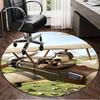 1PC Christmas Party Gromit  Round Rug, Non-slip Chair Mat, Home Decor, Circle Carpet Perfect for Office, Bedroom, Living Room,Christmas gift