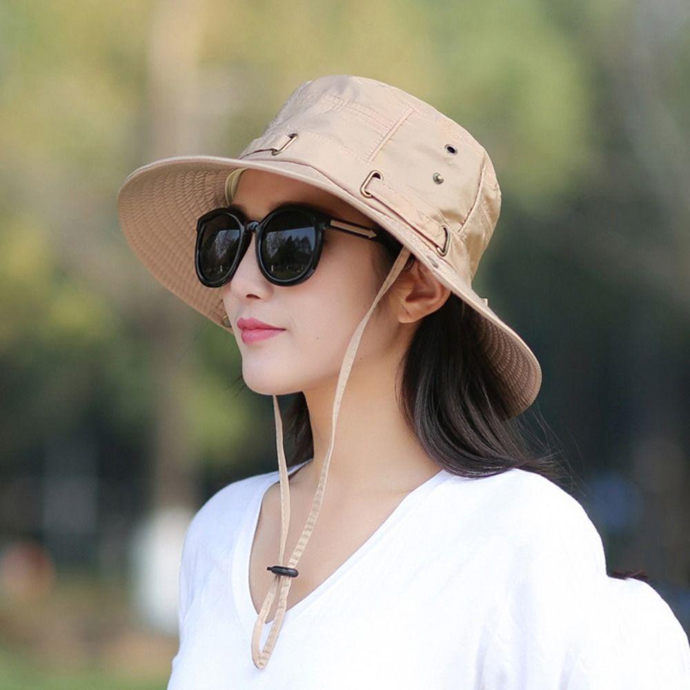 Foldable Bucket Hat Wide Brim Panama Caps Unisex Fisherman Hat