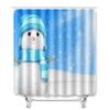 Christmas Bathroom Shower Curtain Four-Piece Combination Floor Mat Bathroom Water Absorbent Non-Slip Door Mat Bedroom Carpet