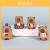 Cute Bath Cartoon Capybara Mini Model Ornament Set For Decoration Desktop