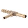 Brass Tee T Shape  Pipe Connector Barb Splicer Fitting 3 Ways  Fitting Air Gas Water Fuel