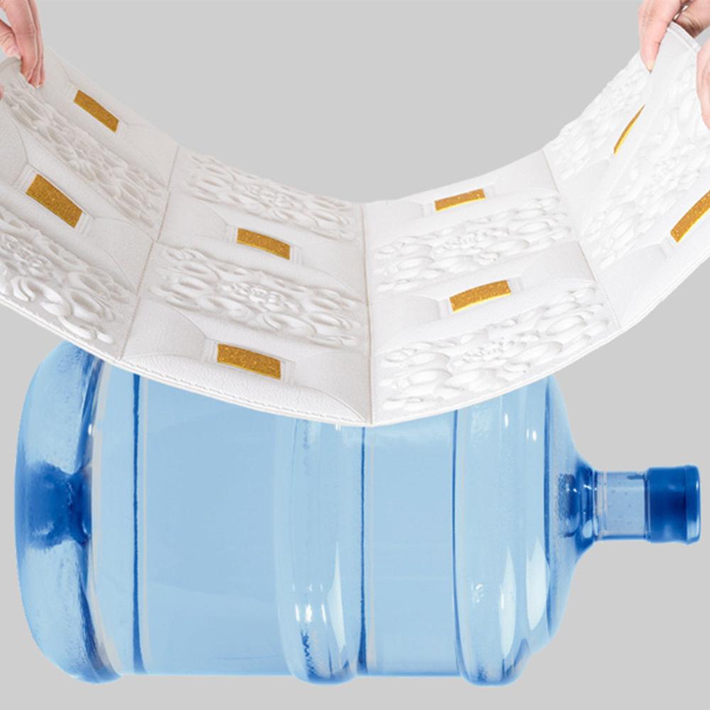 1-10 шт. 70 см x 1 м 3D Потолочный Высокое качество Наклейка на стену Самоклеящаяся Пенопанель Обои Спальня Домашнее украшение Водонепроницаемый