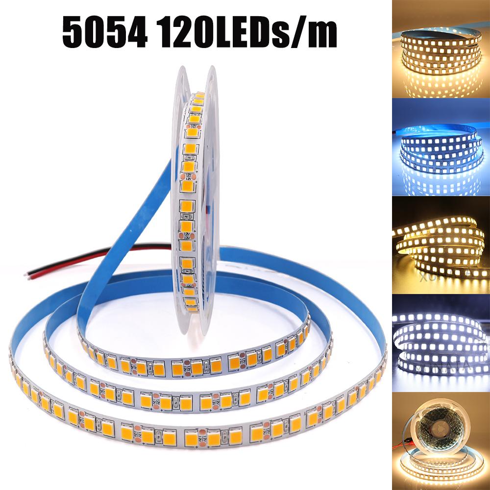 Светодиодная лента 5M 12V водонепроницаемая SMD5050 2835 гибкая лента 60-480 светодиодов/м теплый белый для домашнего декора
