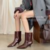 Retro Light Luxury 2026 Autumn and Winter New Women's Shoes and Women's Boots Popular Short Boot Version Temperament Kitten and Straight Short Boots