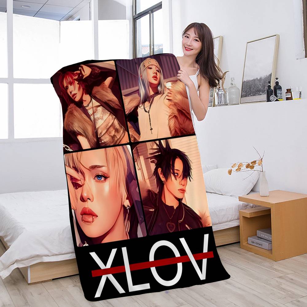 Популярная K-pop группа X-XLov Микрофибровое пляжное полотенце Впитывающее Быстросохнущее Мягкое Полотенце для йоги, плавания, курорта, альпинизма