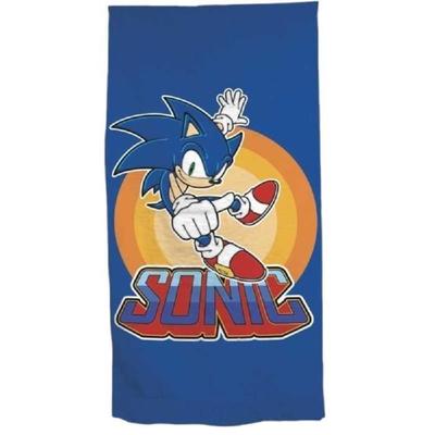 Пляжное полотенце - Sega - Sonic - Микрофибра - 140x70 см - Быстросохнущее