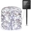 Premium Solar LED Copper String Lights for Holiday Lawn Decoration