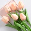 5Pcs Artificial Tulip Flowers Pink White Tulips Fake Flowers Bouquet Wedding Garden Decoration Home Vase Decor Plants Mother's Day Gift
