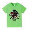 A1172 Kids Boys Girls NINJA KIDZ Cartoon Print Short Sleeves T-shirt