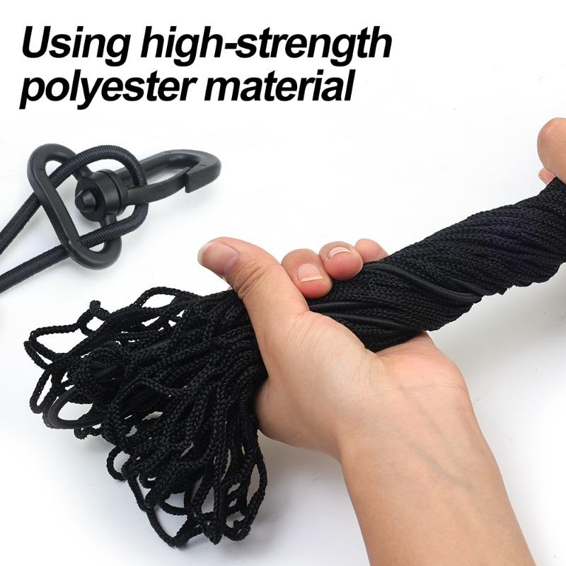 Car Trunk Storage Net Camping Cart Net Auto Trunk Sundries Fixed Netbag Handcart String Bag Elastic Pocket Mesh Car Accessories