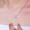 Geometric Necklace Pendant Beautiful Stylish Shiny H Shape Design Necklace Pendant Jewelry