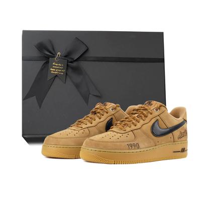 Air Force 1 Skateboard Shoes Unisex Low Top Brown CJ9179-200(Team384- BOX)