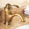 Luxury Bathroom Faucet Antique Brass Countertop Mount And Cold Water Single Handle Vanity Sink Mixer Faucet Bronze Mixer