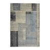 Extra-soft Living Room Rug Processor Pattern Ecru Blue 120x170