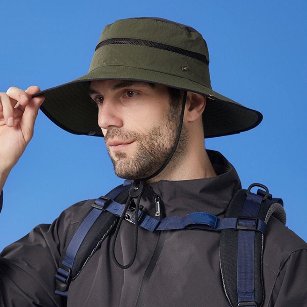 Sun Protection Fisherman Hats Anti-UV Foldable Cap Portable Bucket Hat Camping Hiking