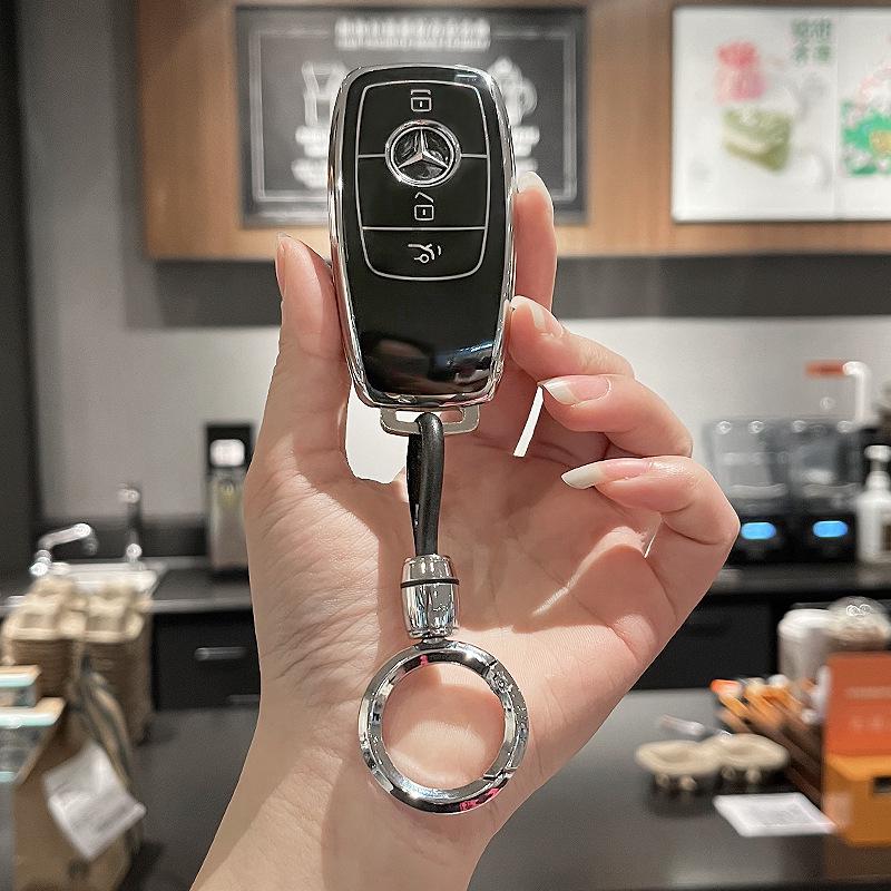 Футляр для ключей Mercedes-Benz: Совместимо с C260L, E300L, A200L, C/E-Class, GLC, GLE350, GLA - Унисекс Дизайн