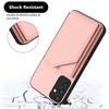 For Samsung Galaxy A35 5G Case Card Holder Kickstand Skin-Touch Phone Cover with Wrist Strap