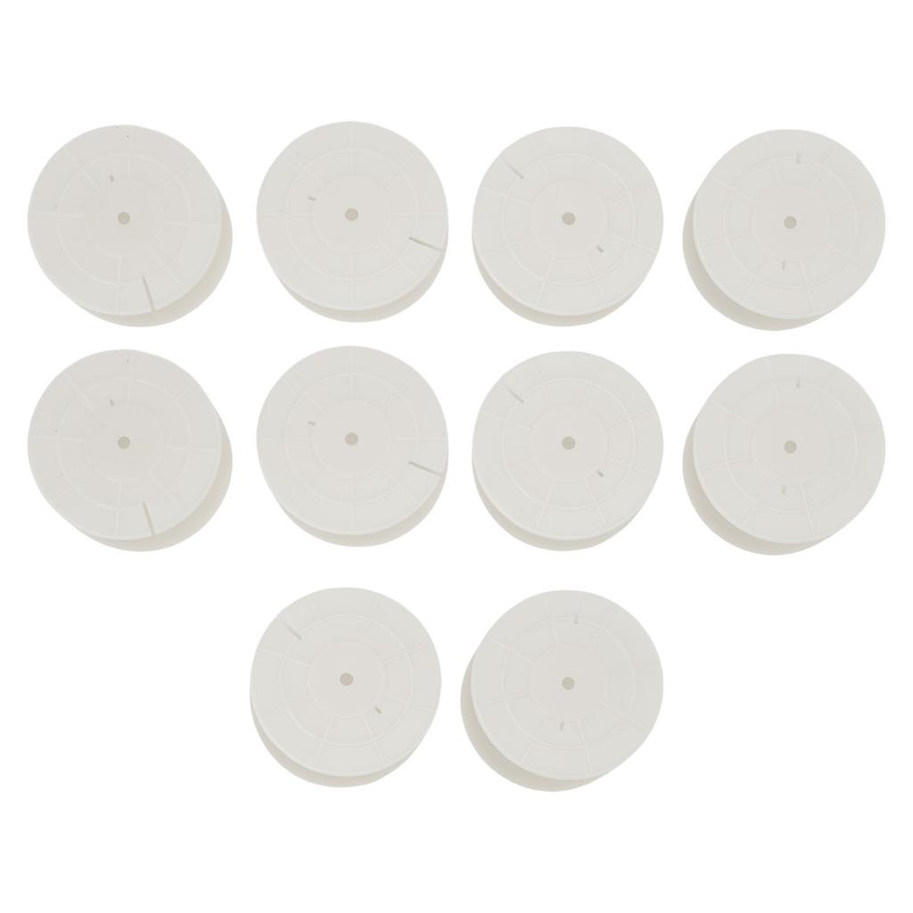 10PCS Empty Cord Spools Audible Winding Reel Coil Storage Organizer for Speaker Cables Inductor Coils 80mm Diameter