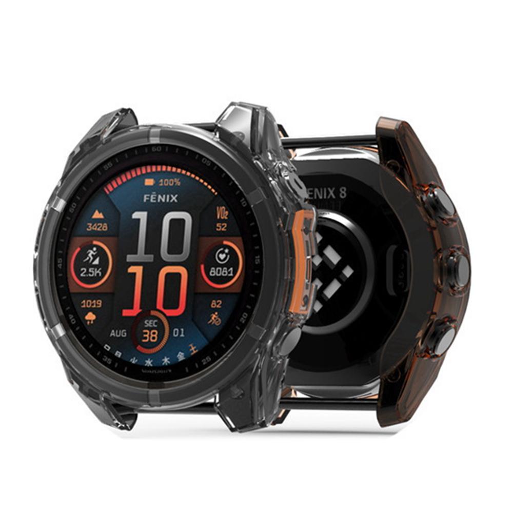 Чехол для Garmin Fenix 8 43мм 47мм 51мм AMOLED SOLAR Мягкий ТПУ Чехол Протектор Защитный Бампер Аксессуары