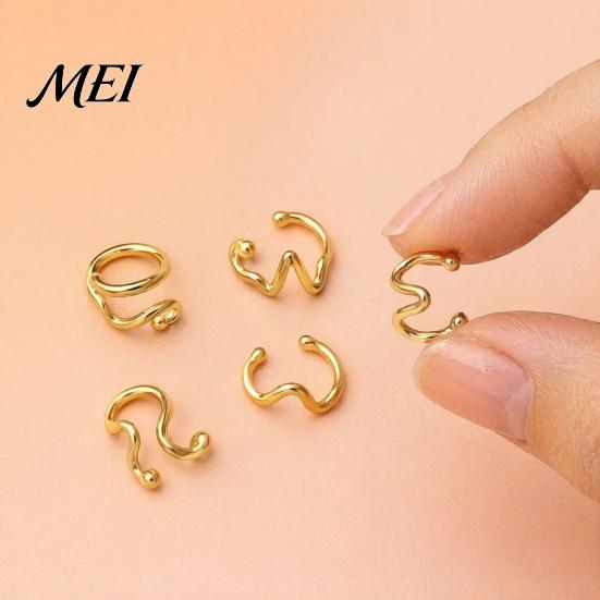Boho Style Toe Jewelry 5Pcs Irregular Ring Set, Non Tarnish Golden Plated Alloy Beach Foot Band, Adjustable Open for Women Rings