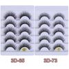Flared Multi-styles Natural Long Criss-cross Eye Lash Extension 3D Faux Mink Hair False Eyelashes