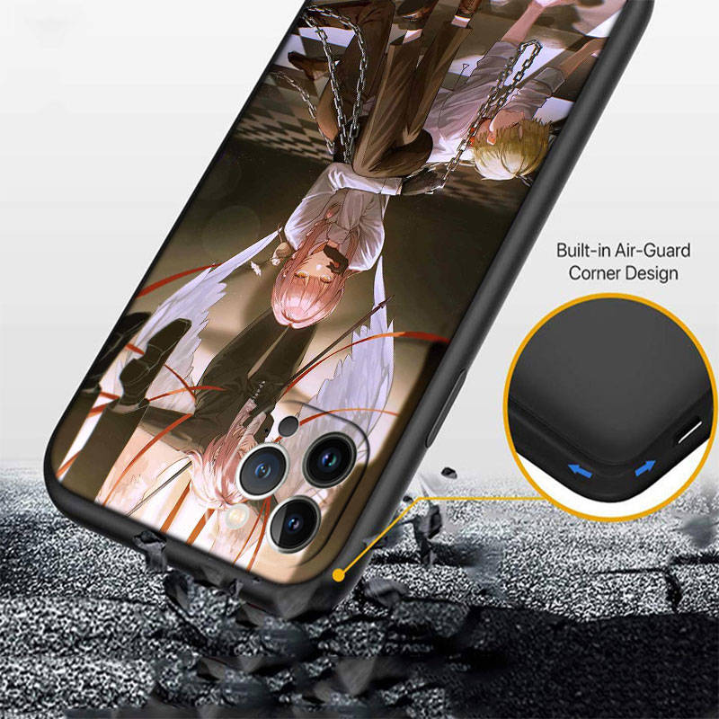 Чехол для телефона Chainsaw Man для iPhone 6 6s 7 8 11 12 13 14 15 XS Pro Max XR X SE Samsung S20 S21 S22 S23 S24 FE Ultra S8 S9 S10 Plus Lite S21S S10E